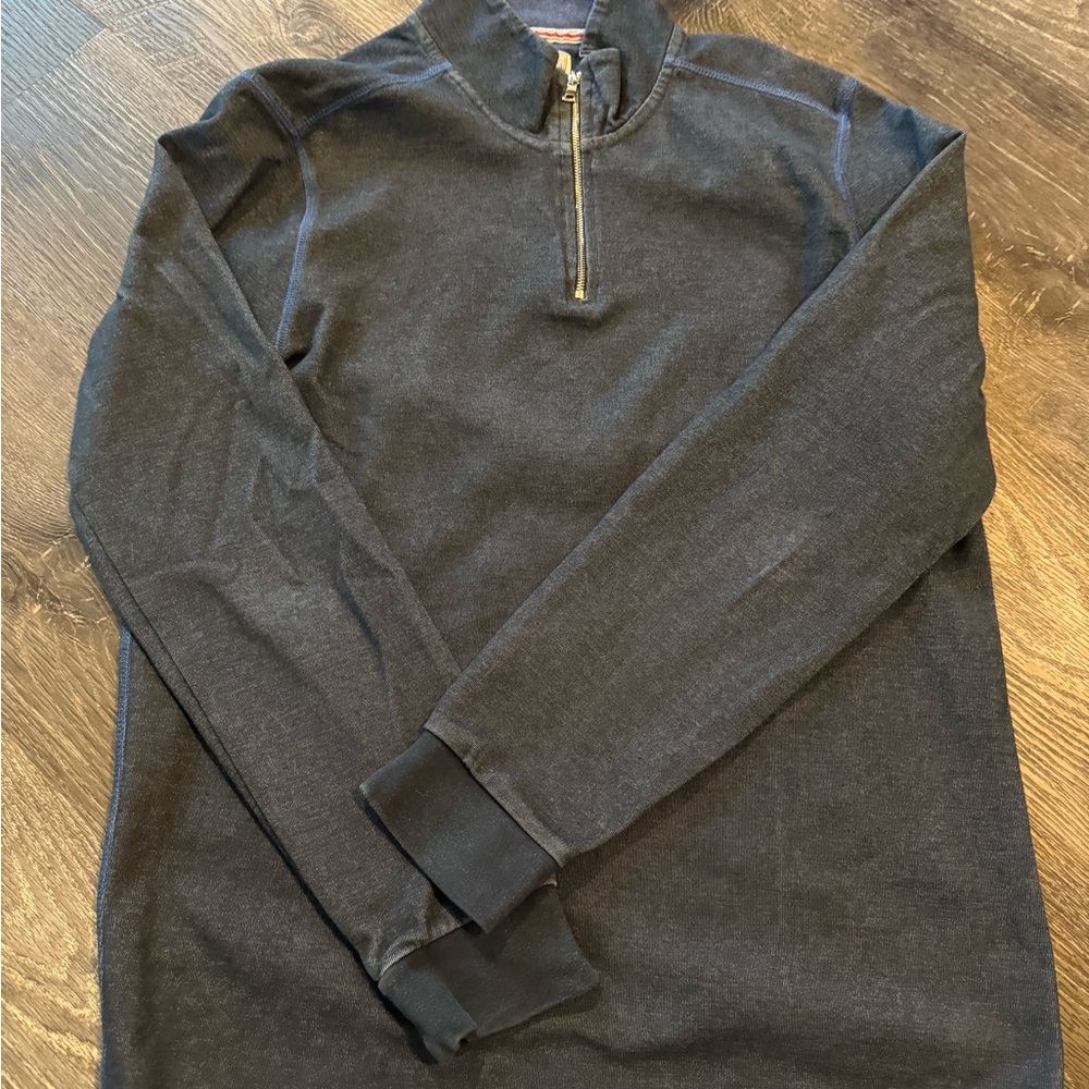 Navy Quarter-Zip Pullover